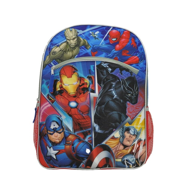 t Marvel Spider man Groot Hulk Iron Man Captain America Boys Large Backpack 16/"